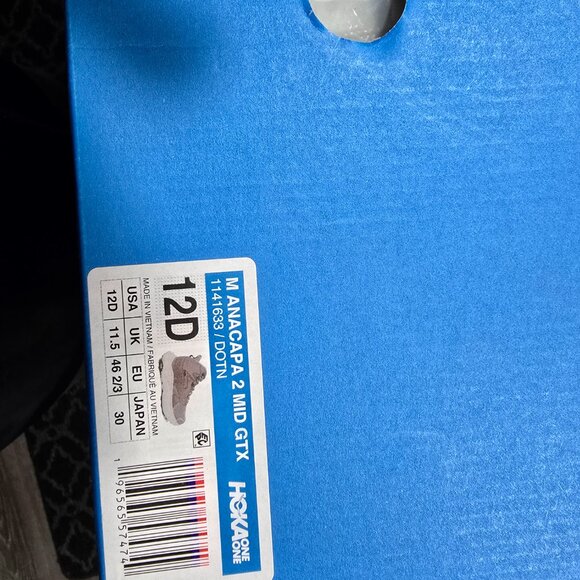 HOKA ONE ONE Mens Sz 12 D ANACAPA 2 MID GTX 1141633-DOTN DUNE / OXFORD TAN NEW - Picture 8 of 12